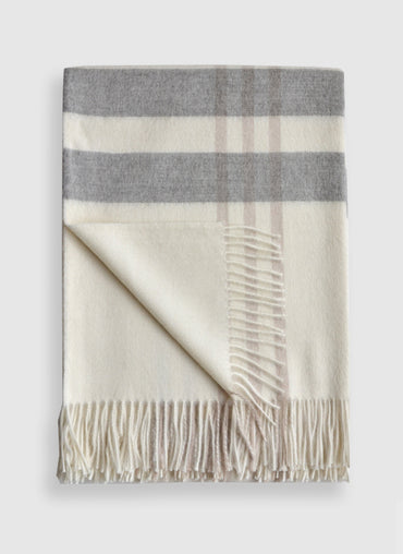 Huntsville Baby Alpaca Plaid Throw - Shop Linen Way