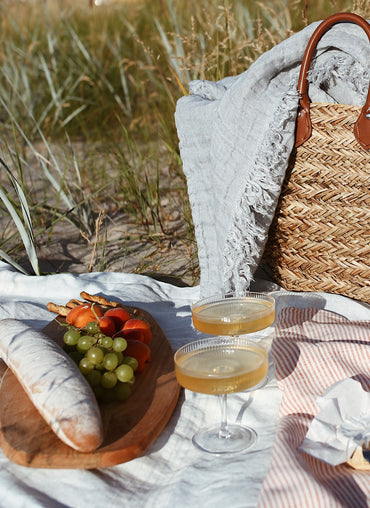 Cabana Linen Throw available in 2 colors - Shop Linen Way