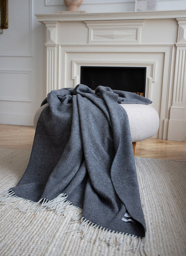 Langley Cashmere Throw - Shop Linen Way