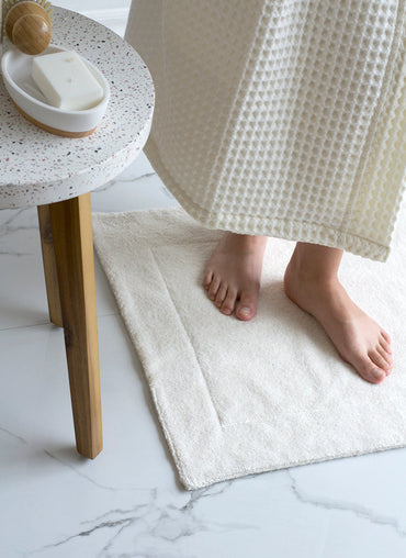 Tivoli Terry Linen Bath Mat - Shop Linen Way