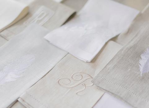 Monogrammed and Embroidered Guest Towels