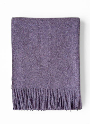Alpina Alpaca/Wool Throw - Lilac