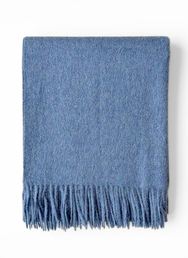 Alpina Alpaca/Wool Throw - Blue