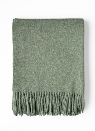 Alpina Alpaca/Wool Throw - Moss