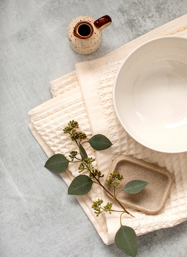 Jacki Waffle Cotton Guest Towel - Shop Linen Way