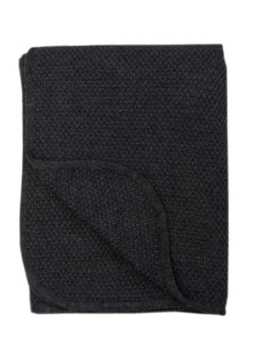 Arezzo Wool Throw Charcoal
