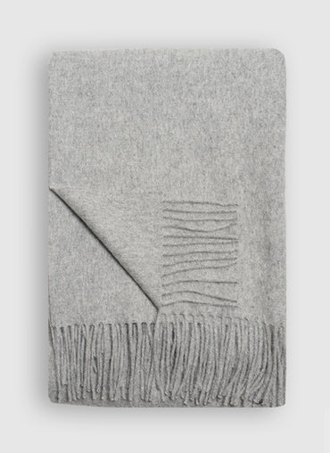 Bern Alpaca Throw Light Grey - Shop Linen Way