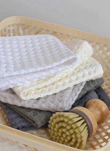 Jacki Waffle Cotton Wash Cloth - Shop Linen Way