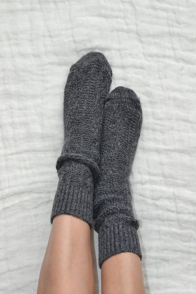 Wallis Cable Knit Wool Socks
