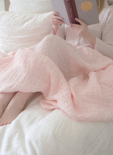 Cabana Linen Throw available in 2 colors - Shop Linen Way