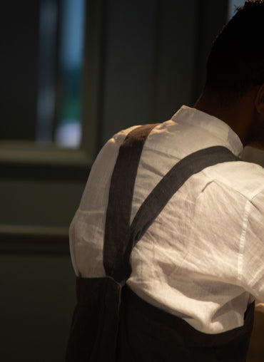 Seville Adjustable Linen Apron - Shop Linen Way