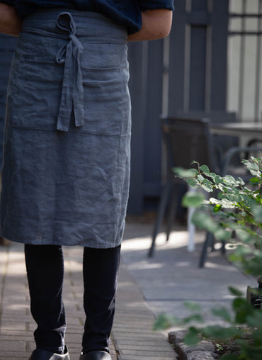 Garson Linen Apron - Shop Linen Way