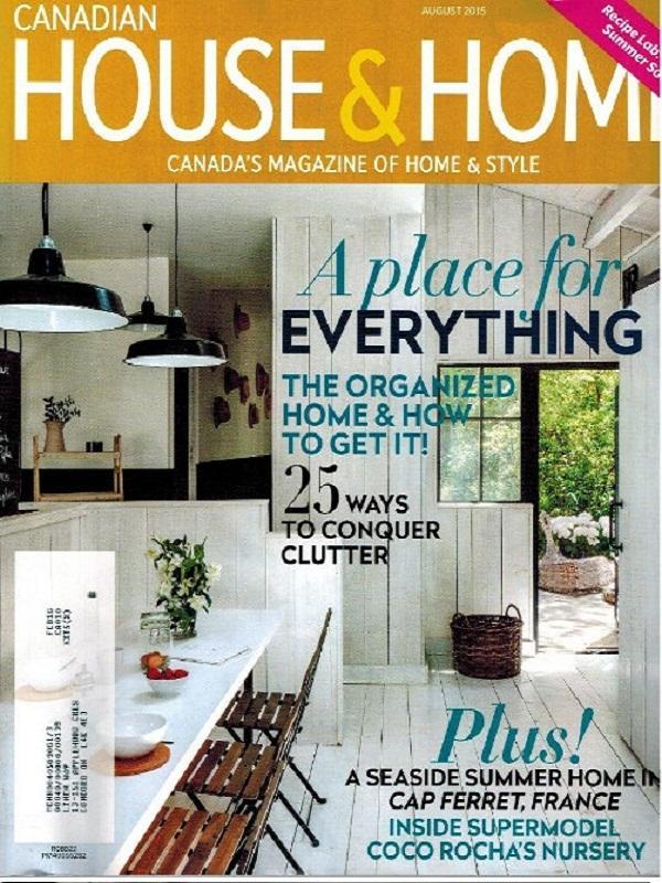 Garcon Teal Half Apron, House & Home, August 2015