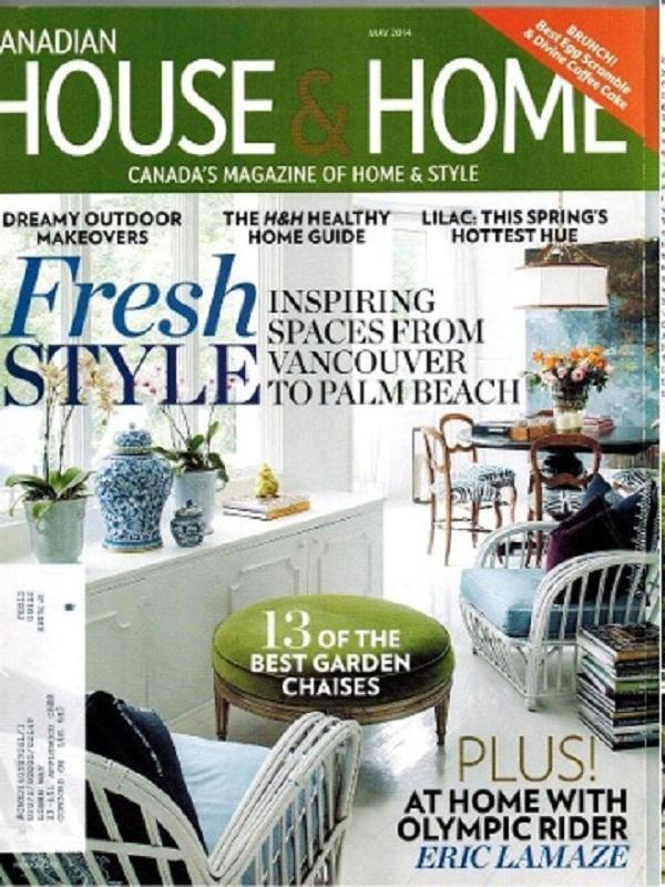 Paisley Black Tablecloth in House & Home, May 2014