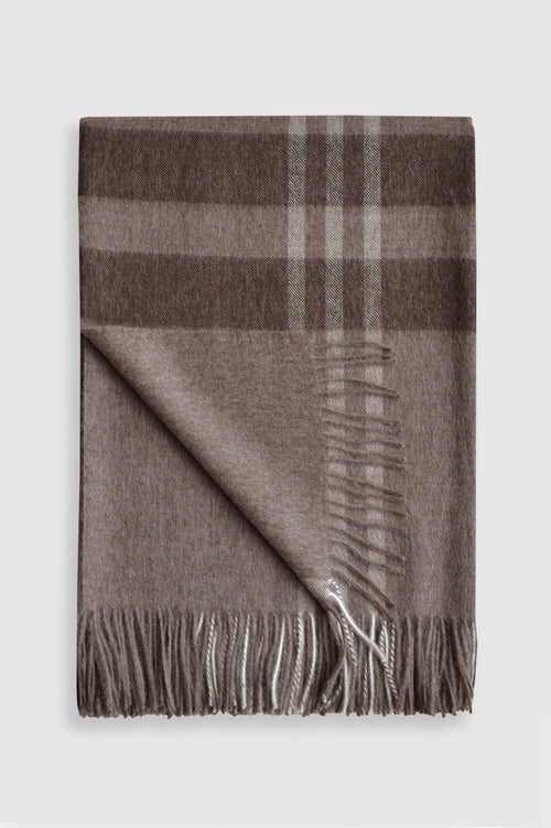 Huntsville Baby Alpaca Plaid Throw - Shop Linen Way