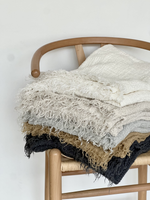 Nantucket Linen Throw - available in 5 colors - Shop Linen Way 