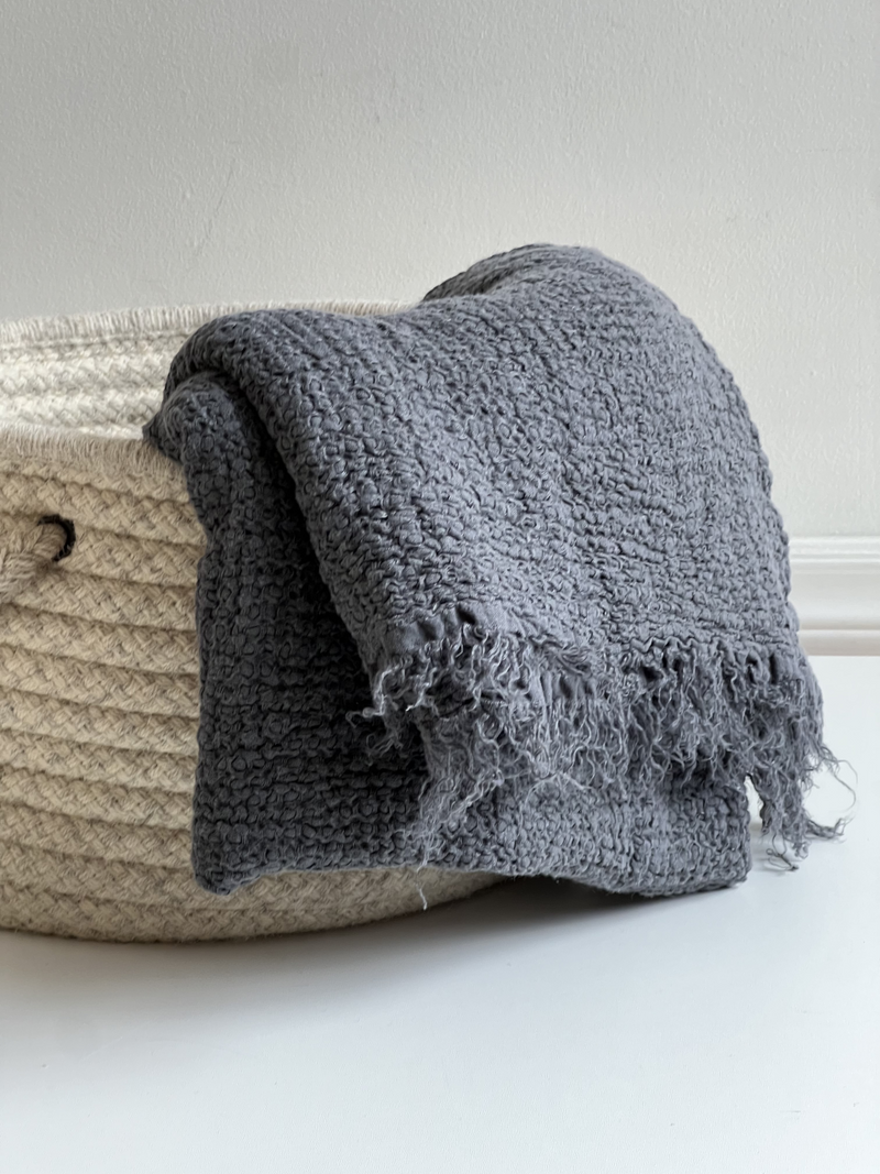 Nantucket Linen Throw - available in 5 colors - Shop Linen Way 