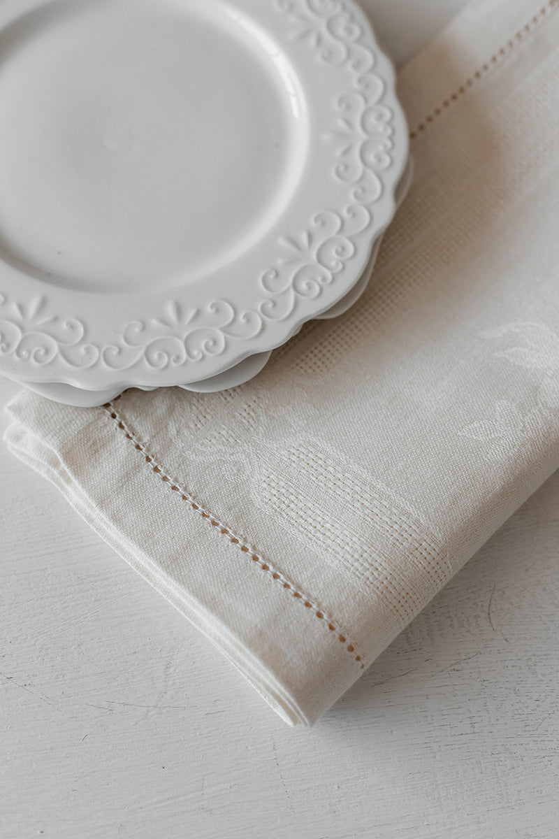 Natalie Linen Napkin Cream - Shop Linen Way 