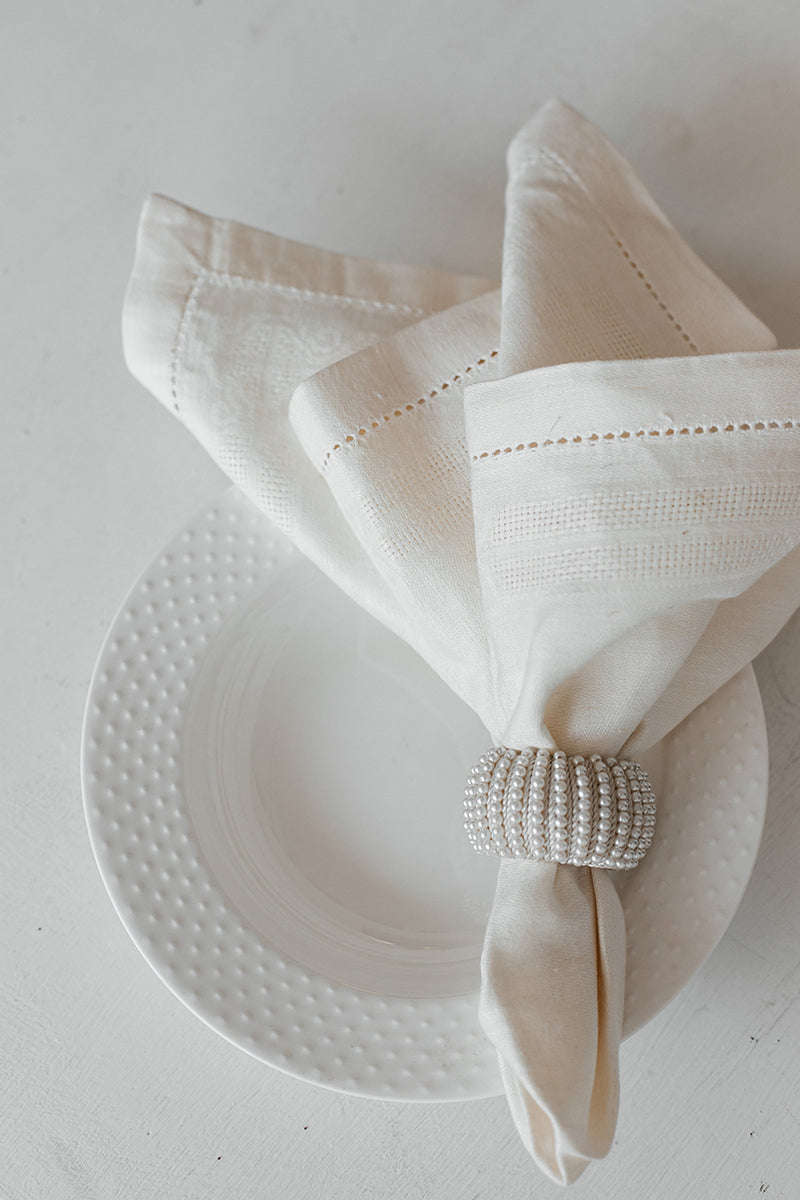 Natalie Linen Napkin Cream