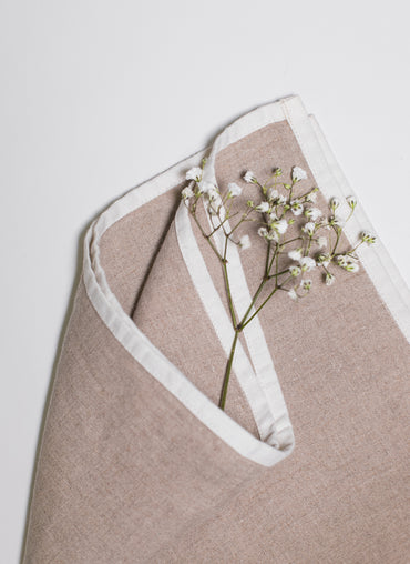 Halo Trim Linen Napkin - Shop Linen Way