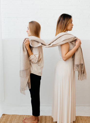 Cork Alpaca Throw - Shop Linen Way