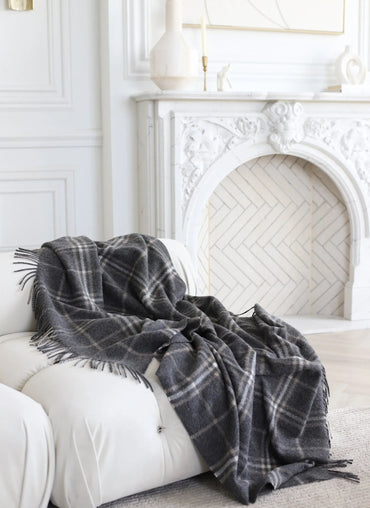 Lockerbie Alpaca/Lambswool Throw - available in 2 colors
