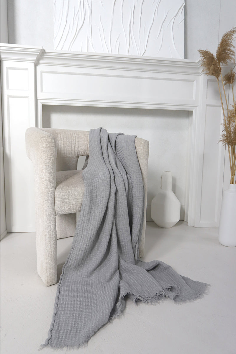 Hampton Linen Throw - available in 12 colors - Shop Linen Way 