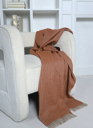 Hartford Herringbone Throw - Shop Linen Way