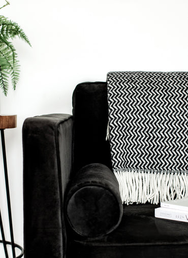 Waves Wool Throw - Shop Linen Way