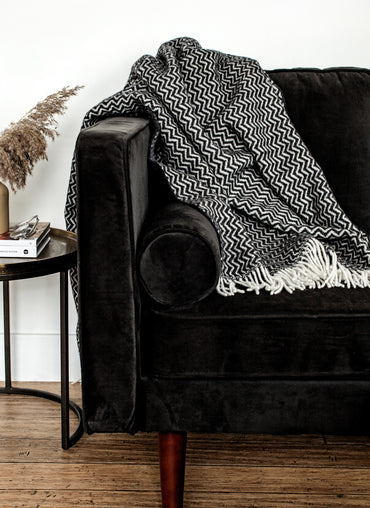 Waves Wool Throw - Shop Linen Way