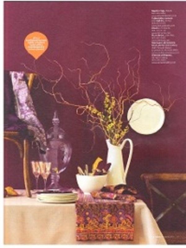 Baby Alpaca Throw Aubergine & Birds Olive Blue Green Runner, Retail News , May-June 2011