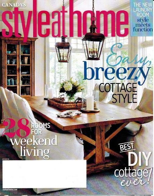 Monaco linen throw in Style at Home, August 2015