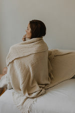 Nantucket Linen Throw - available in 5 colors - Shop Linen Way 