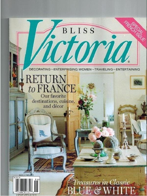 Provence Tablecloth in Victoria Magazine, February 2015