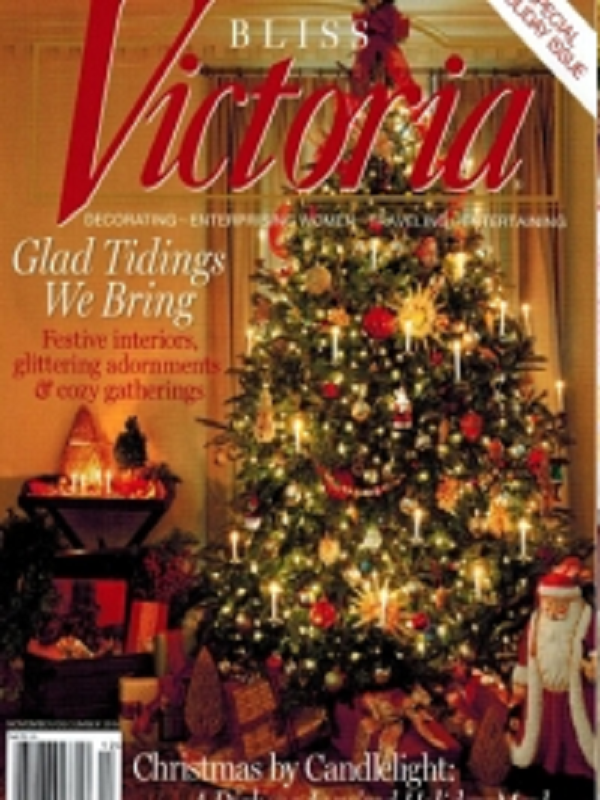 French Melody Pink Tablecloth in Victoria Magazine November/December 2014