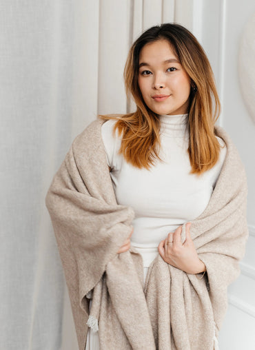 Boston Baby Alpaca Throw - available in 2 colors