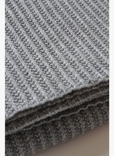 San Polo Wool Throw Steel Grey