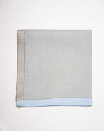 Vienna Linen Napkin Blue with Grey