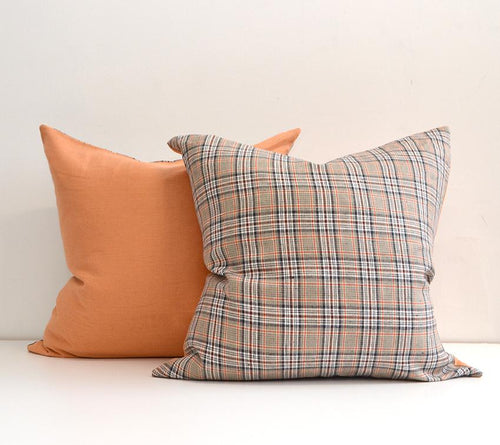 Tartan Reversible Linen Pillow