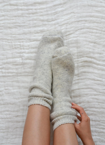 Valery Wool Socks - Shop Linen Way
