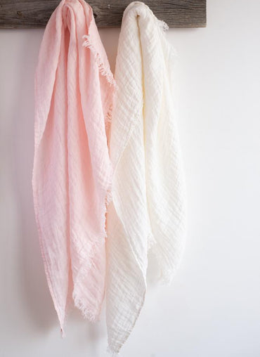 Cabana Linen Throw available in 2 colors - Shop Linen Way