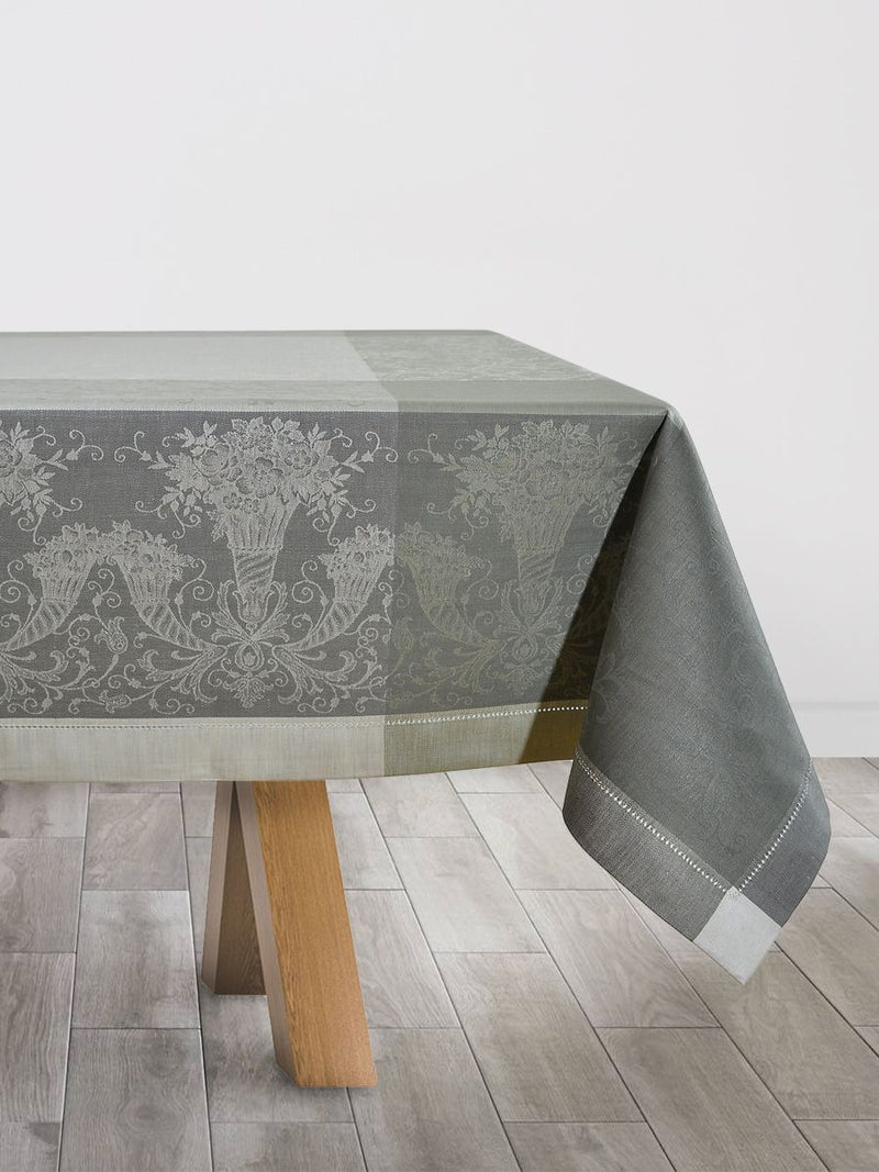 Enchanted Linen Tablecloth Charcoal Grey