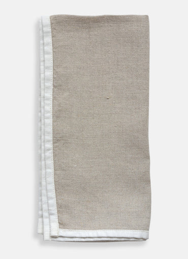 Halo Trim Linen Napkin - Shop Linen Way