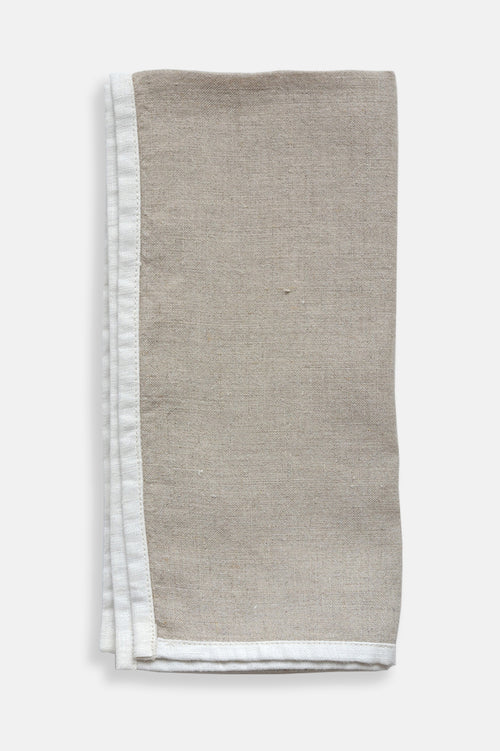 Halo Trim Linen Napkin