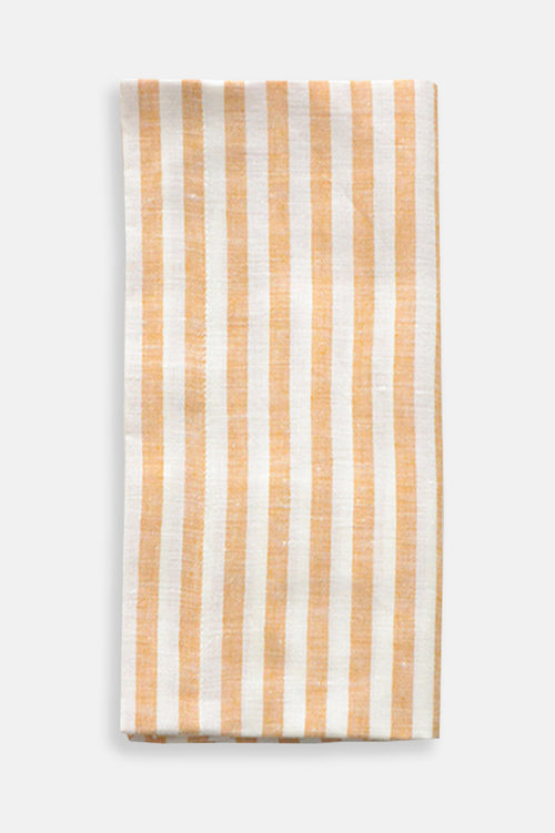 Sandy Linen Napkin White with Orange - Shop Linen Way 