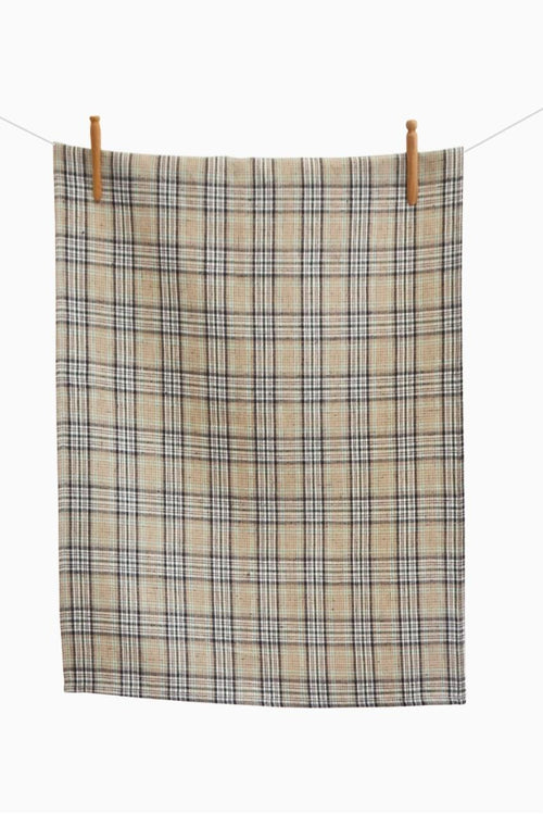 Tartan Linen Tea Towel - Shop Linen Way 