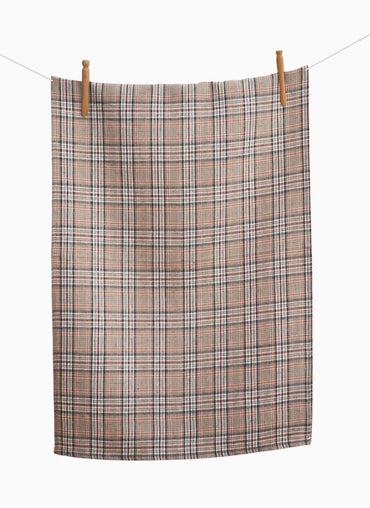 Tartan Linen Tea Towel - Shop Linen Way