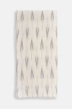 Thatch Linen Napkin Cream with Grey Geometric Arrow Print